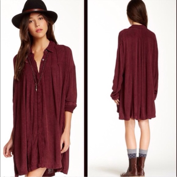 Maroon tunic dress Clearance